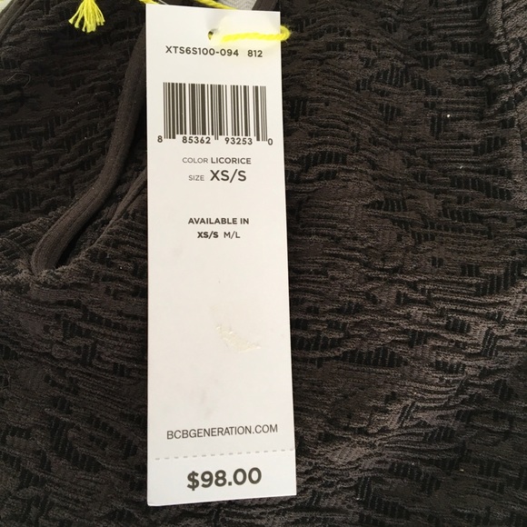 NWT BCBGeneration Mini Bodycon Dress Licorice XS-S - Picture 6 of 6